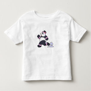 Camiseta Infantil Panda como corredor na corrida