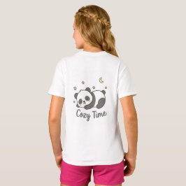 Camiseta Infantil Panda Cozy Time | Camiseta Kawai