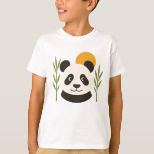 Camiseta Infantil Panda Fofo de Bambu
