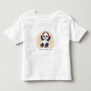 Camiseta Infantil Panda Música Fofa