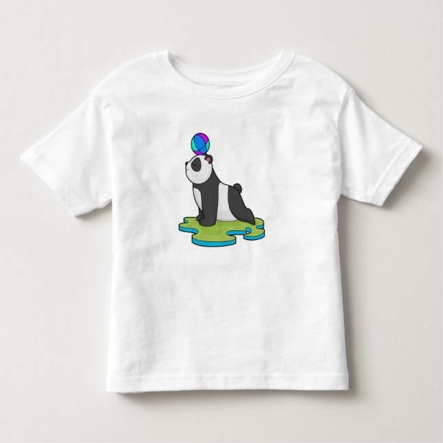 Camiseta Infantil Panda na Malhação de Yoga (Frente)