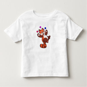 Camiseta Infantil Panda vermelha no Juggle Circus.PNG