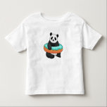 Camiseta Infantil Panda with Donut<br><div class="desc">This design is the perfect gift for a birthday, Christmas and other celebrations. It is suitable for women, men and kids.</div>