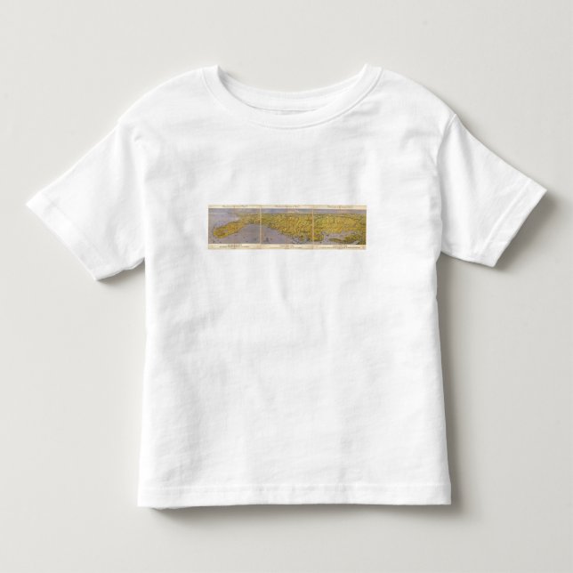 Camiseta Infantil Panorama composto de Seat da guerra (Frente)