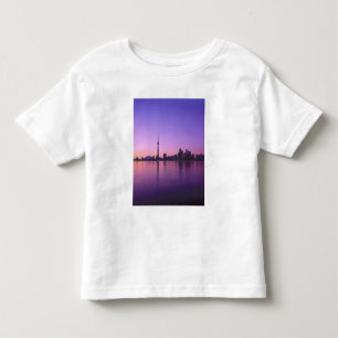 Camiseta Infantil Panorama de Toronto à noite, Ontário, Canadá