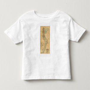 Camiseta Infantil Pântano de sal e mapa das terras da maré