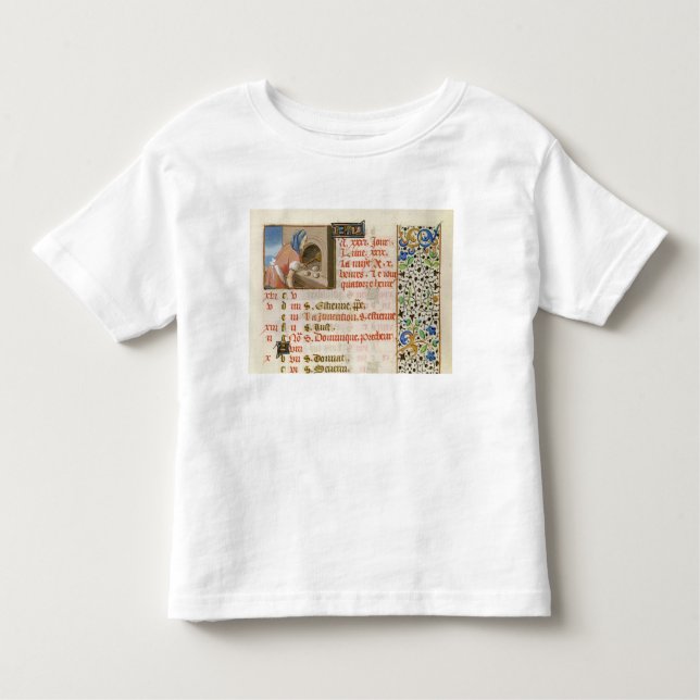 Camiseta Infantil Pão do cozimento, de um livro das horas (Frente)