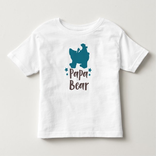 Camiseta Infantil Papá Urso, Urso, Urso Bonito, Urso Pequeno, Estrel (Frente)