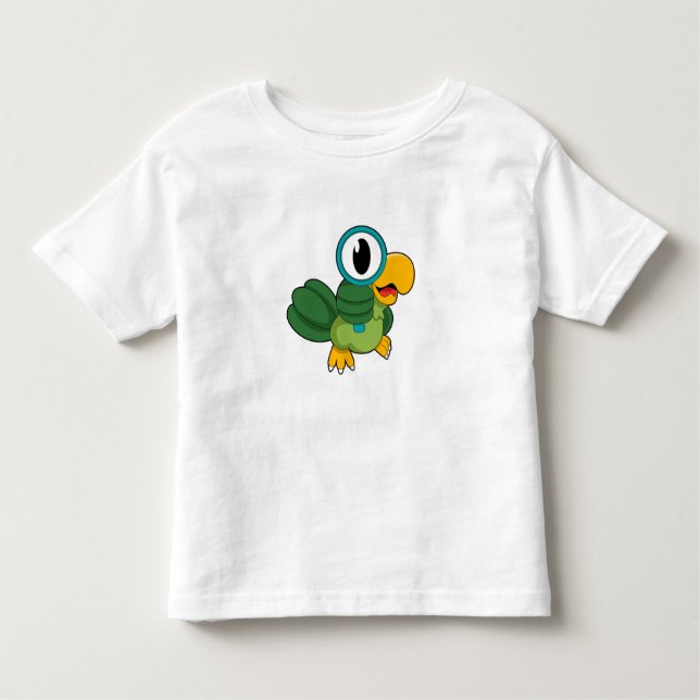 Camiseta Infantil Papagaio com ampolas (Frente)