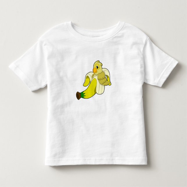 Camiseta Infantil Papagaio com Banana (Frente)