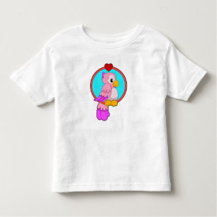 Camiseta Infantil Papagaio com Coração
