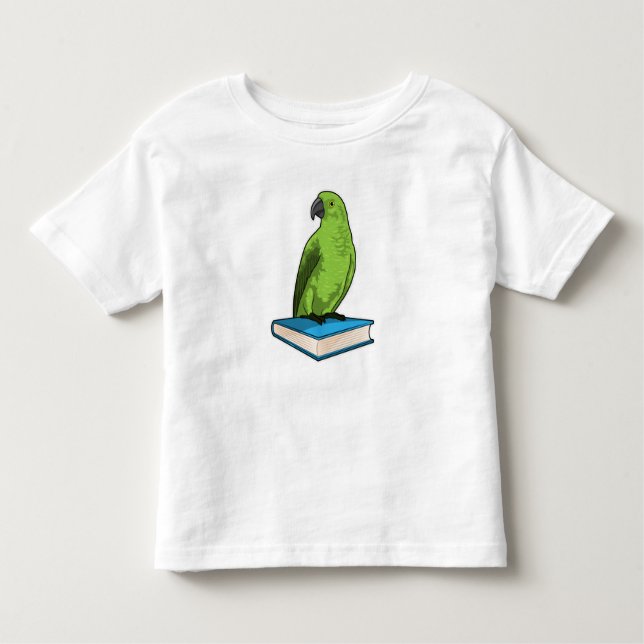 Camiseta Infantil Papagaio com Livro (Frente)