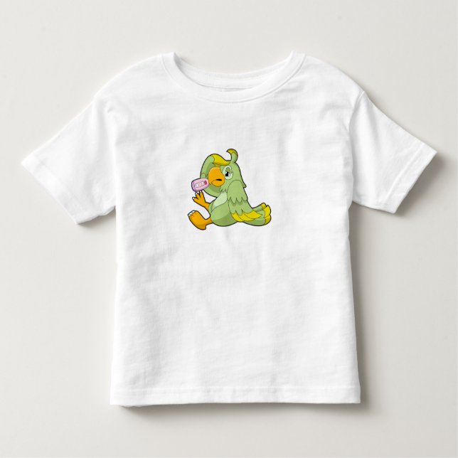 Camiseta Infantil Papagaio com termômetro clínico (Frente)