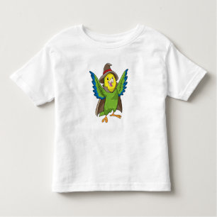 Camiseta Infantil Papagaio como assistente com chapéu