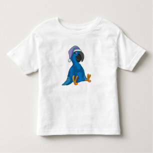 Camiseta Infantil Papagaio dormindo com Nightcap
