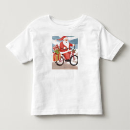 Camiseta Infantil Papai Noel motociclista