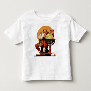 Camiseta Infantil Papai noel no globo