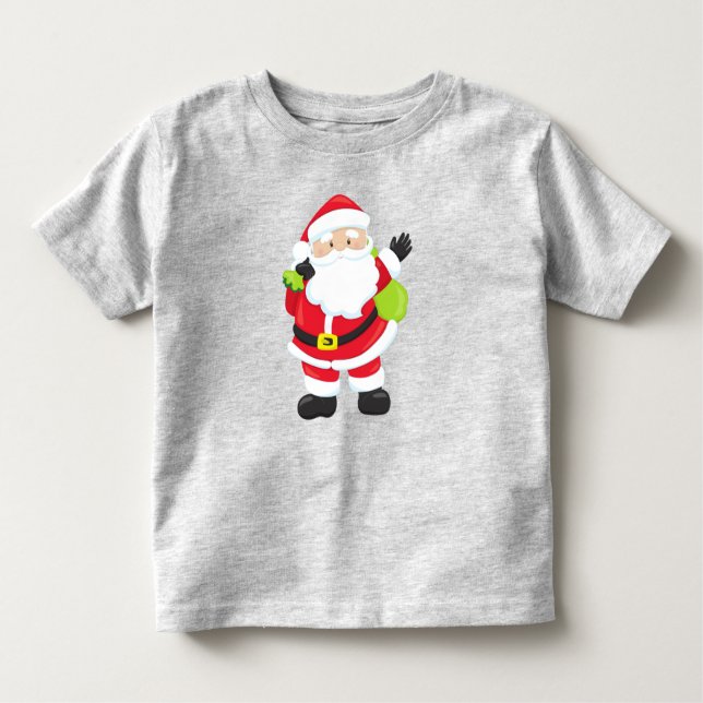 Camiseta Infantil Papai Noel, presentes, presentes, Natal, Natal (Frente)