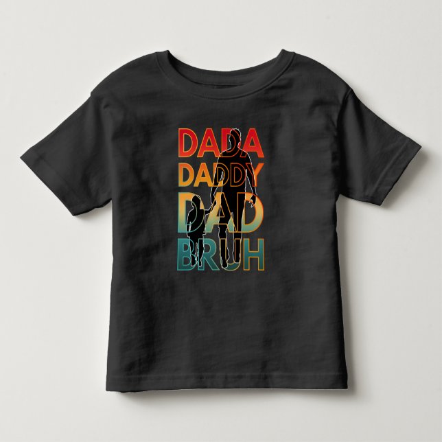 Camiseta Infantil Papai Papai Pai BRUH (Frente)