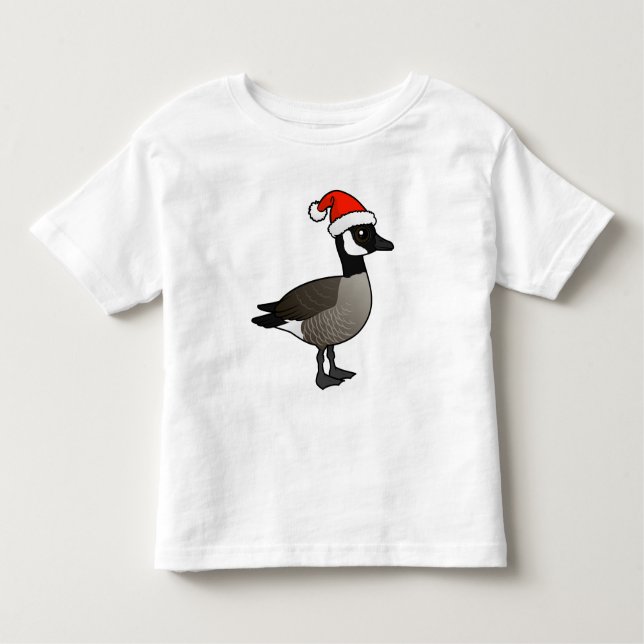 Camiseta Infantil Papais noeis de ganso do Canadá (Frente)