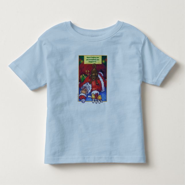 Camiseta Infantil Papais noeis de Natal (Frente)