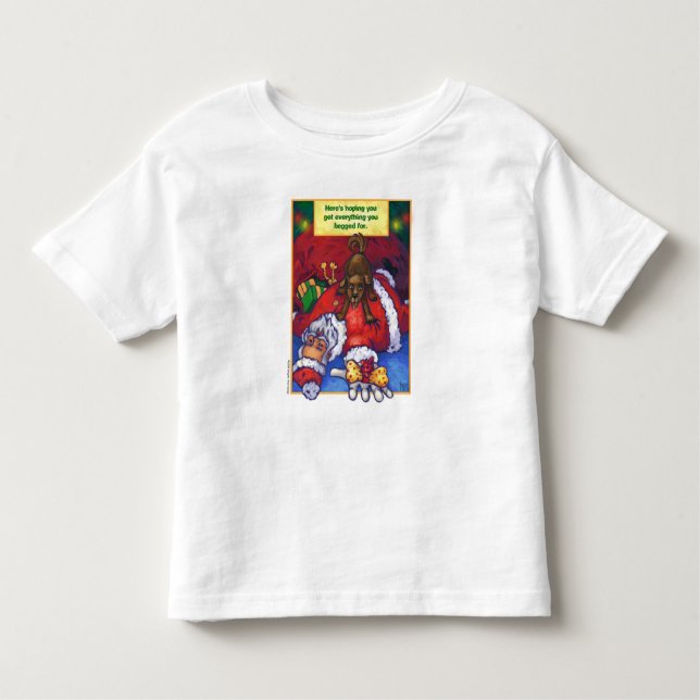 Camiseta Infantil Papais noeis de Natal (Frente)