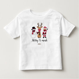Camiseta Infantil Papais noeis de Xadrez de Buffalo Engraçado com Má