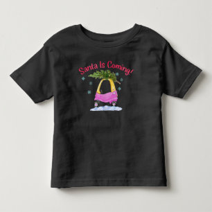 Camiseta Infantil Papais noeis Estão Vindo Crianças Árvore De Nat