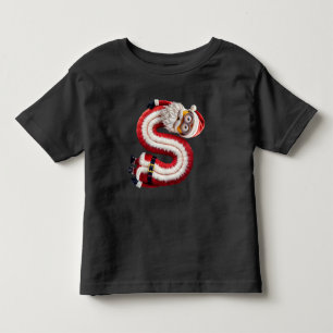 Camiseta Infantil Papais noeis - letra S