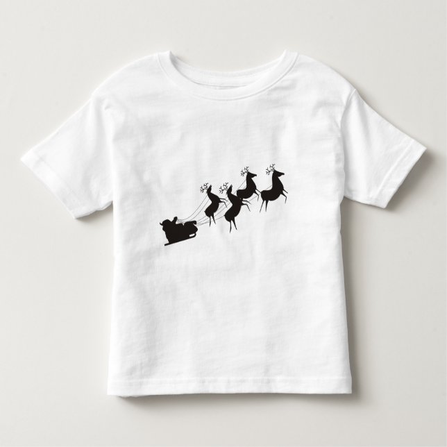 Camiseta Infantil Papais noeis * Reindeer Toddler T-shirt (Frente)