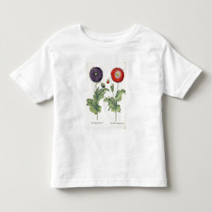 Camiseta Infantil Papoilas: incarnato do multiplici do flore