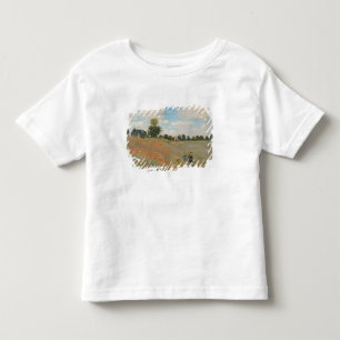 Camiseta Infantil Papoilas selvagens de Claude Monet  , perto de