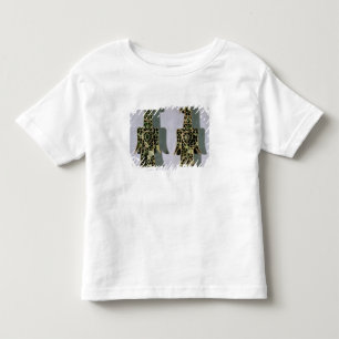Camiseta Infantil Par de Broches em forma de águia (metal e esmalte
