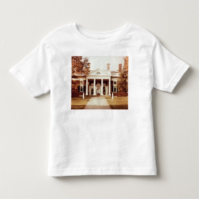 Camiseta Infantil Para o leste parte dianteira de Monticello (Frente)