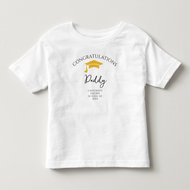 Camiseta Infantil Parabéns Papai Crianças  (Frente)