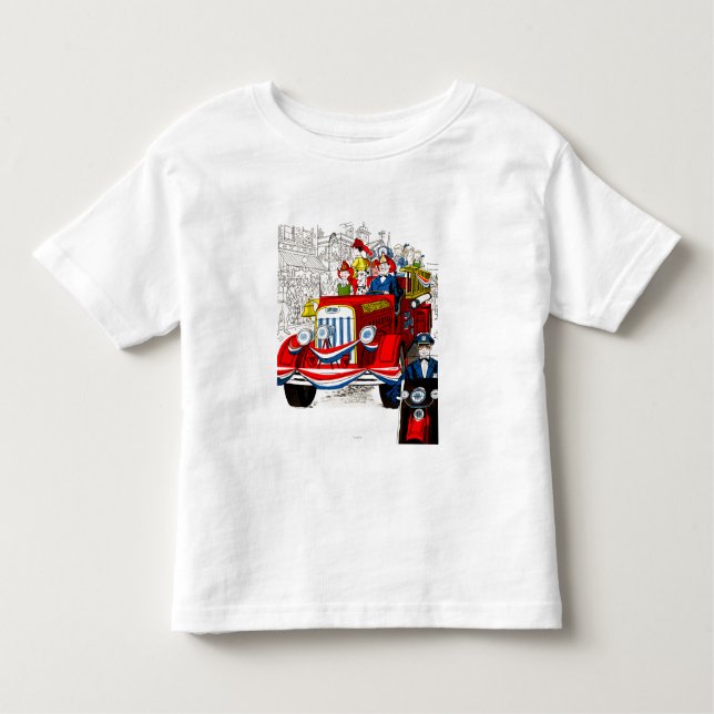 Camiseta Infantil Parada de 4 de julho (Frente)