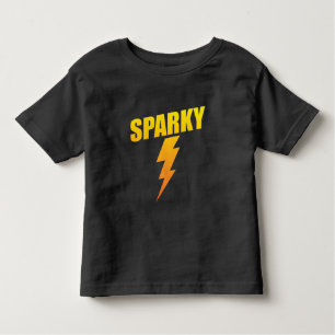 Camiseta Infantil Parafuso de relâmpago Sparky engraçado do presente