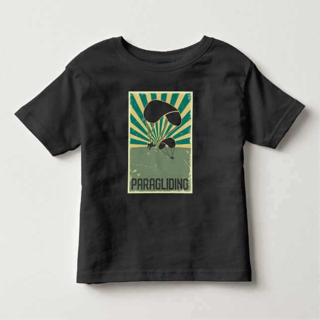 Camiseta Infantil Paraglider em voo por Hobby (Frente)