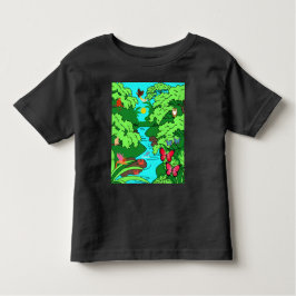 Camiseta Infantil Paraíso Selvagem com Vida Selvagem
