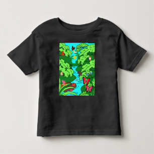 Camiseta Infantil Paraíso Selvagem com Vida Selvagem