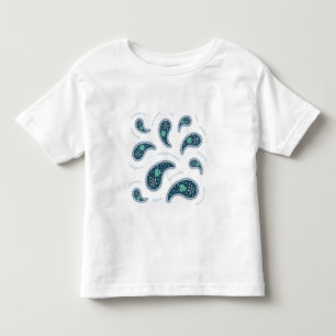 Camiseta Infantil Paramecia Paisley Protozoário Luz da Ciência da Bi