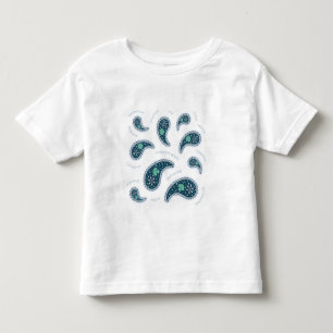 Camiseta Infantil Paramecia Paisley Protozoide Luz Ciência da Biolo