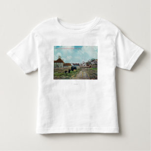 Camiseta Infantil Parcela da ilha de Treadwell MinesDouglass, AK