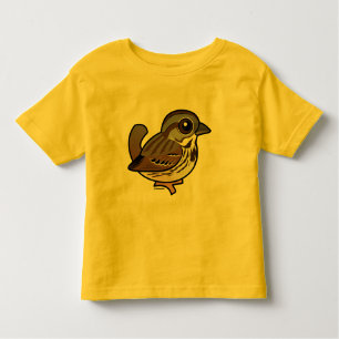 Camiseta Infantil Pardal de canção de Birdorable
