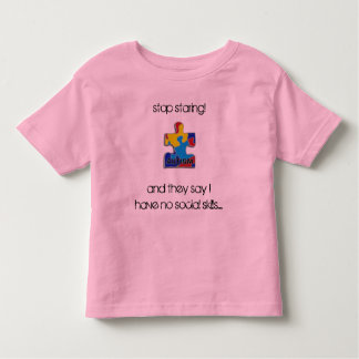 Camiseta Infantil Pare de olhar fixamente