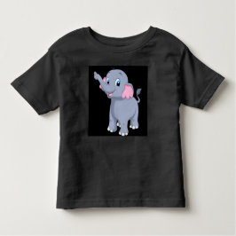 Camiseta Infantil Parecendo uma imagem de elefante de amor bonito e 