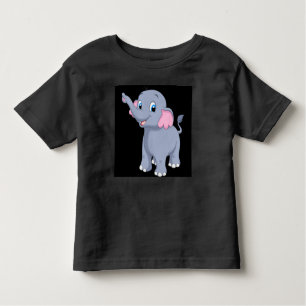 Camiseta Infantil Parecendo uma imagem de elefante de amor bonito e 