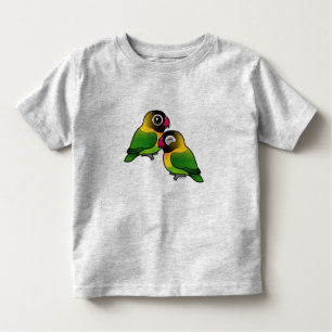 Camiseta Infantil Pares adoráveis mascarados do Lovebird