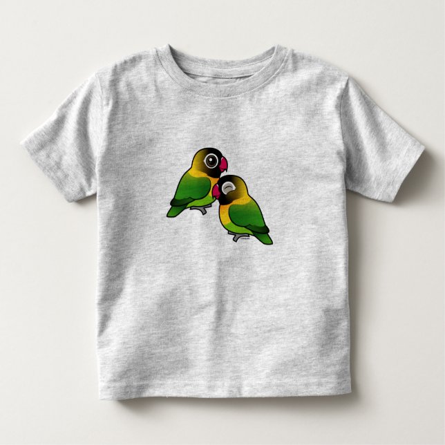 Camiseta Infantil Pares adoráveis mascarados do Lovebird (Frente)