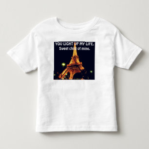 Camiseta Infantil Paris France Tshirt por Olusakin Kadir Gbadamosi